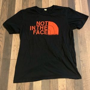 Vtg north face shirt parody L